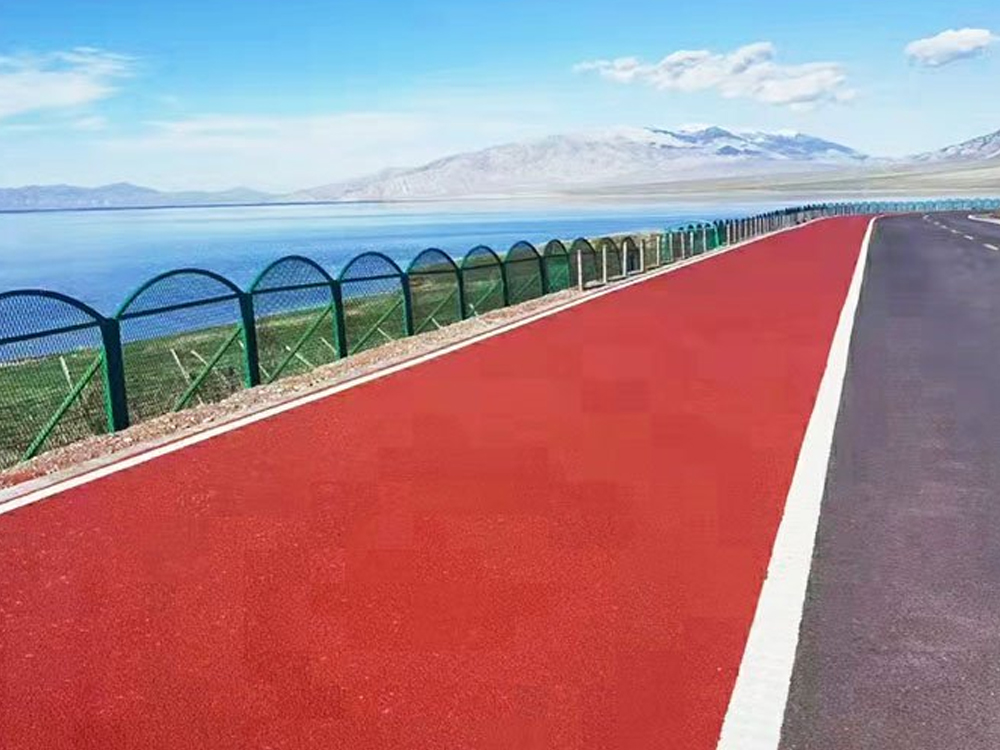 鄭州彩色瀝青道路，彩色噴涂，彩色路面是如何施工的?